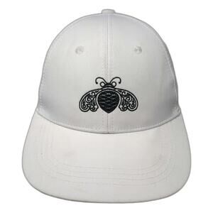 Patron Tequila Bee Logo Baseball Cap White One Size Adjustable Embroidered Hat